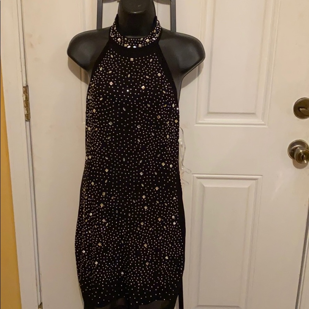 BEAUTIFUL SPARKLY BLACK DRESS